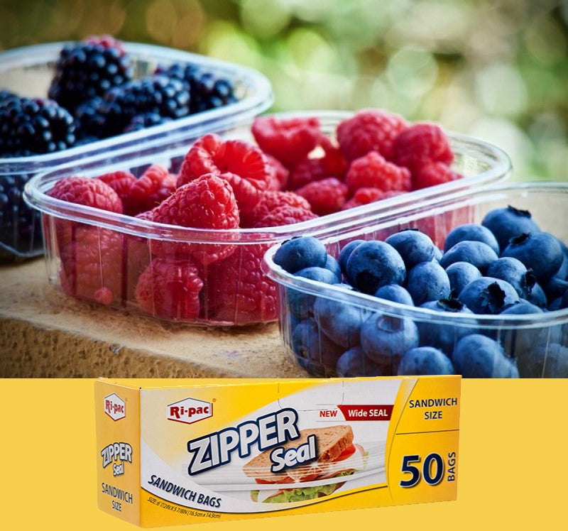 Zipper Seal Sandwich Storage Bags, 50 ct.